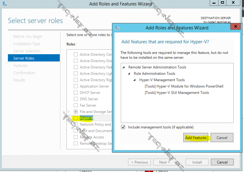 node-1 install-hyper-v